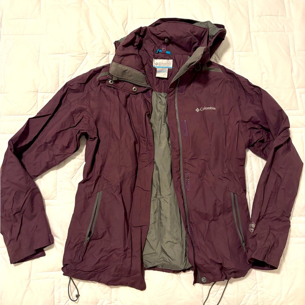 Burgundy Columbia Windbreaker